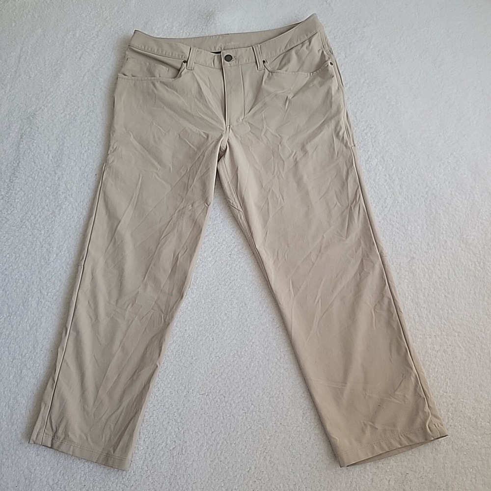 Lululemon ABC Warpstreme Classic 34 Fit Pants, 32" Waist Trench 24" Inseam‎